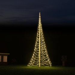 Starlight ljusslinga, flaggstång, 12 m, 5000 LED