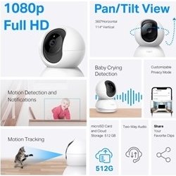 Tapo C200 Pan/Tilt övervakningskamera Wi-Fi