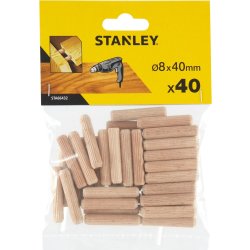 Stanley Träplugg Ø8 mm, 40 mm, 40 st.