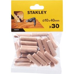 Stanley Träplugg Ø10 mm, 30 mm, 30 st.