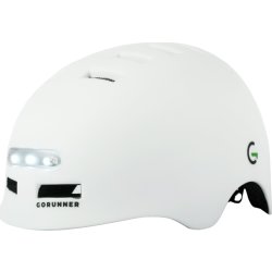 GoRunner Cykelhjälm, Strl. L - 58-61 cm, vit