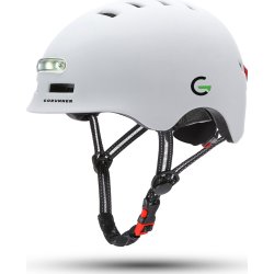 GoRunner Cykelhjälm, Strl. L - 58-61 cm, vit