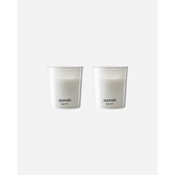 Meraki Doftljus, Fresh Linen, 2 st