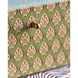 House Doctor Förvaringslådor, khaki & röd