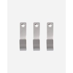 Meraki Krok, 3st, borstade silverfinish