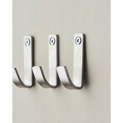 Meraki Krok, 3st, borstade silverfinish