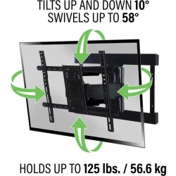 Sanus TV-fäste Max Vesa 600x450 Full Motion, svart