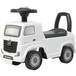 Gåbil Mercedes Actros lastbil för barn, vit