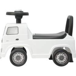 Gåbil Mercedes Actros lastbil för barn, vit