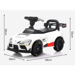 Gåbil Toyota Supra GT-4 för barn, vit
