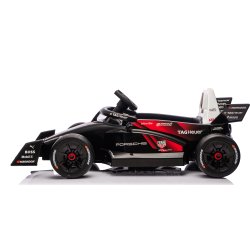 Elbil Porsche Formula E barnbil, 2x12V, svart