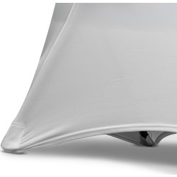 Parkduk t/runt ståbord Ø80-110 cm, vit