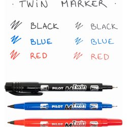Pilot Twin Marker BG, svart