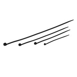 Kabelband - 100/150/200/300 mm, Svart, 100 st.