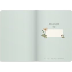 Burde Deluxe Anteckningsbok A5 | Linjerad | Flower