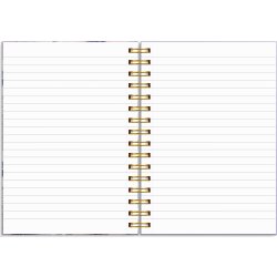 Burde Anteckningsbok | A5 | Linj. | Lilac flowers