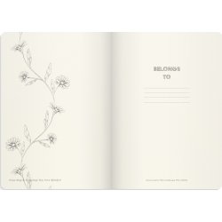 Burde Deluxe Anteckningsbok A5 | Linj. | Butterfly