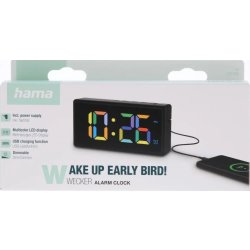 Hama Digital Väckarklocka "Ibiza" Flerfär. Display
