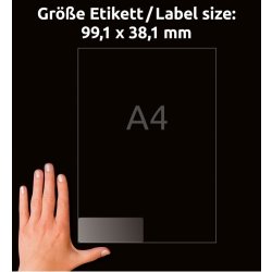Avery Adressetiketter | 99,1 x 38,1 mm | 350 st.