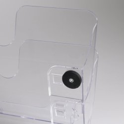 Durable FP Broschyrhållare 2xA4 | Magnetisk | Klar