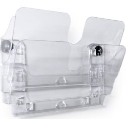 Durable FP Broschyrhållare 2xA4 | Magnetisk | Klar