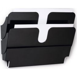 Durable FP Broschyrhållare 2xA4 Magnetisk | Svart