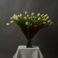 Aura Copenhagen Tulpanbukett 50 stjälkar, vit