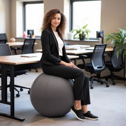 Lux balansboll 65 cm, Grå