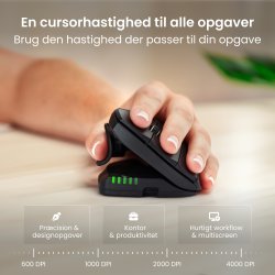 Contour Unimouse, vänster hand, trådlös