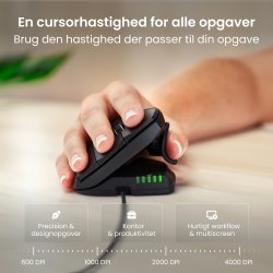 Contour Unimouse, höger hand, kabelansluten