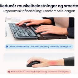 Contour RollerMouse Pro Trådlös Extended WR, läder