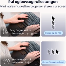 Contour RollerMouse Pro Trådlös Extended WR, läder