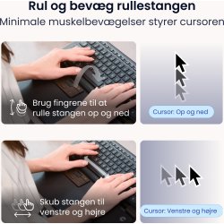 Contour RollerMouse Pro Wired Slim WR | Ljusgrå