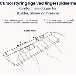 Contour RollerMouse Pro Wired Slim WR | Ljusgrå