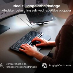 Contour RollerMouse Pro Wired Slim WR | Ljusgrå