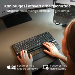 Contour RollerMouse Pro Wireless Slim WR | Ljusgrå