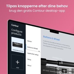 Contour RollerMouse Pro Trådlös Slim WR, läder