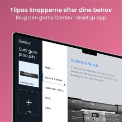 Contour SliderMouse Pro Trådlös Regular WR, läder