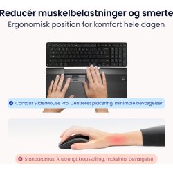 Contour SliderMouse Pro Trådlös Regular WR, läder