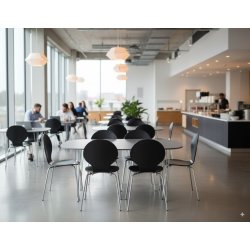 Comfort matsalsbord svart, med utdrag