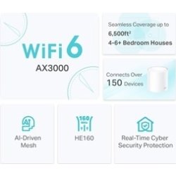 TP-LINK AX3000 mesh router Wi-Fi, 3-pack