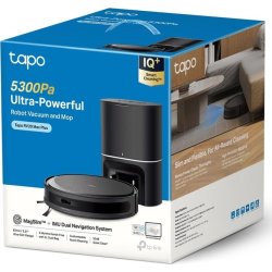 TP-Link Tapo RV20 robotdammsugare Påslös, Svart