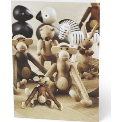 Kay Bojesen Kort m. Trädjur, Miniapa fram, A6