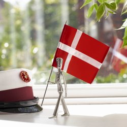 Kay Bojesen Kunglig Fanbärare H18cm, polerat stål