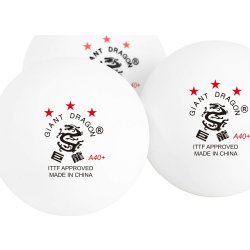 Giant Dragon LUX bordtennisbollar 3-stjärnig, 6 st