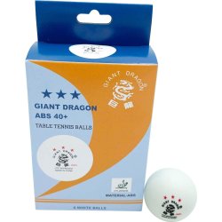 Giant Dragon LUX bordtennisbollar 3-stjärnig, 6 st