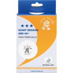 Giant Dragon LUX bordtennisbollar 3-stjärnig, 6 st