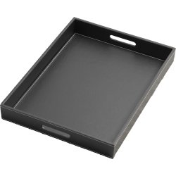 Steel Function Bricka, fyrkantig, PU-läder,50x38cm