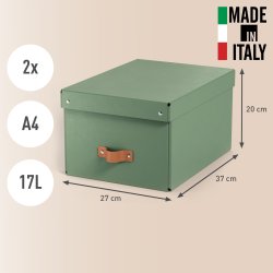 Leitz Puro Box m. lock | M | Grön | 2 st.