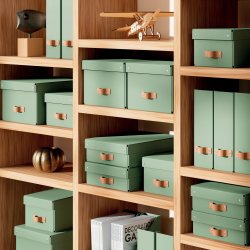 Leitz Puro Box m. lock | M låg | Grön | 2 st.